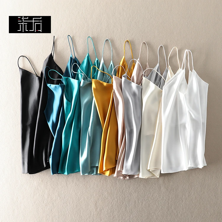 Summer Crop Top Women Camis Silk Satin Tank Top Women Camisole Sleeveless Vest Roupas Femin Cropped 2024 Cropped Top Binder Tran