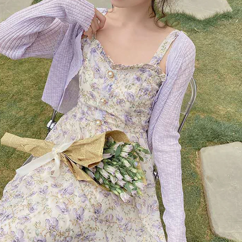 Women Summer Print Floral Midi Dress Vintage Franch Style Female Strapless Party Dress Casual Holiday Lady Boho Vestido
