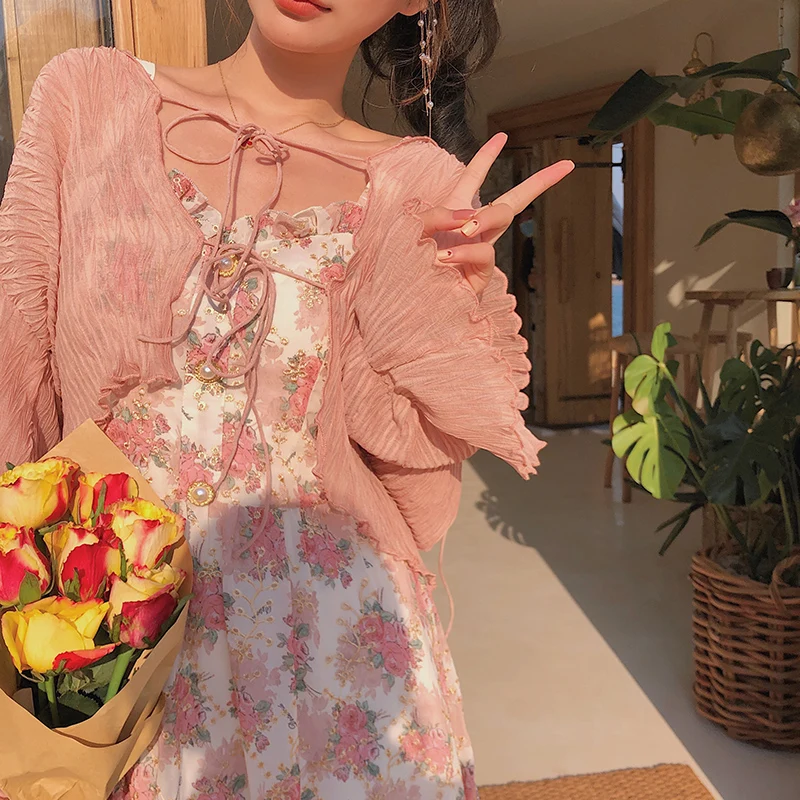 Women Summer Print Floral Midi Dress Vintage Franch Style Female Strapless Party Dress Casual Holiday Lady Boho Vestido