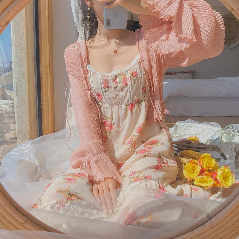 Women Summer Print Floral Midi Dress Vintage Franch Style Female Strapless Party Dress Casual Holiday Lady Boho Vestido