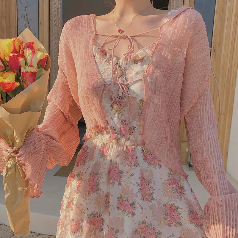 Women Summer Print Floral Midi Dress Vintage Franch Style Female Strapless Party Dress Casual Holiday Lady Boho Vestido