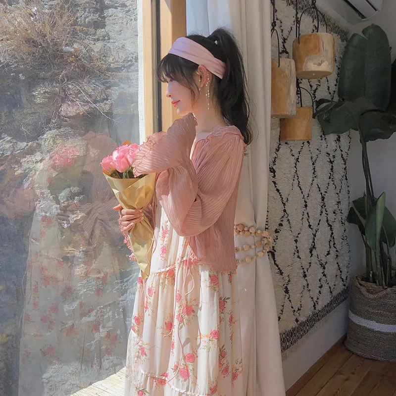 Women Summer Print Floral Midi Dress Vintage Franch Style Female Strapless Party Dress Casual Holiday Lady Boho Vestido