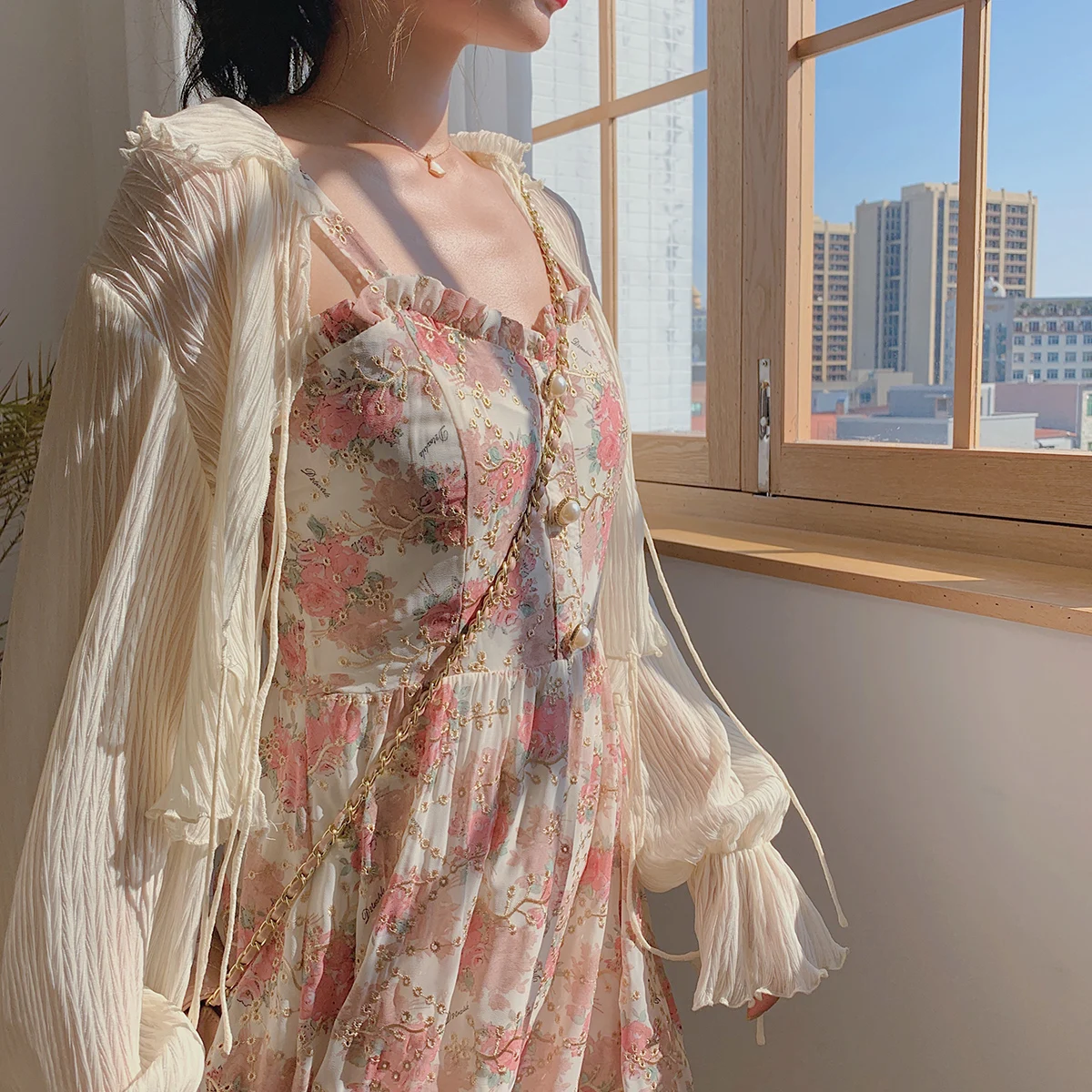 Women Summer Print Floral Midi Dress Vintage Franch Style Female Strapless Party Dress Casual Holiday Lady Boho Vestido