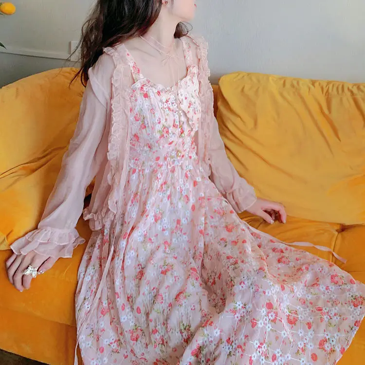 Women Summer Print Floral Midi Dress Vintage Franch Style Female Strapless Party Dress Casual Holiday Lady Boho Vestido