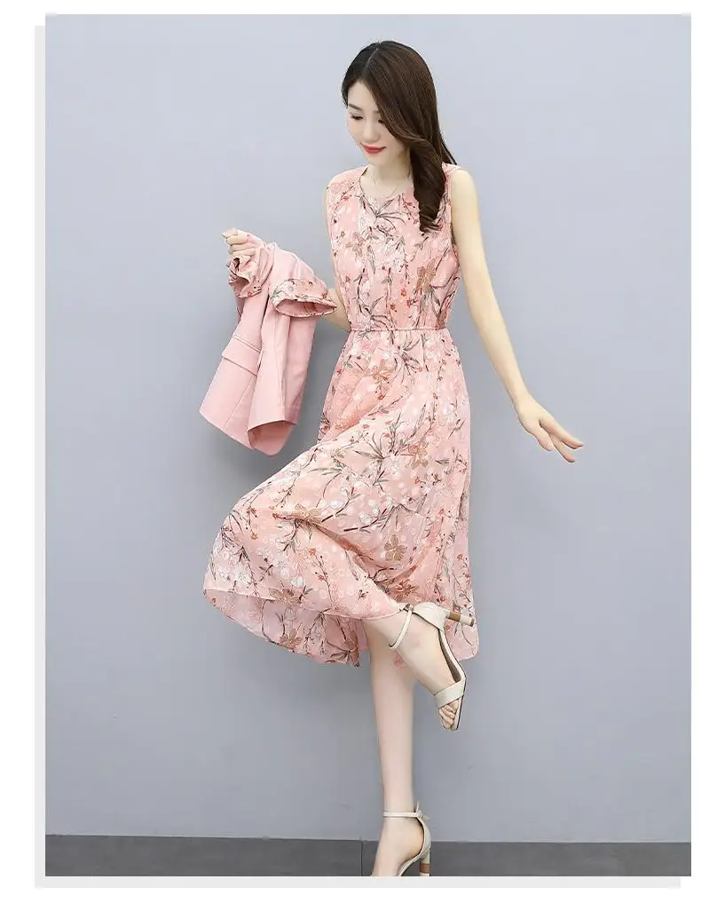 Single/Suit Women Knee Length Dress Suits Double Breasted Blazer Long Sleeve Dresses Ladies Office Wear 2 Piece Set Green Suit