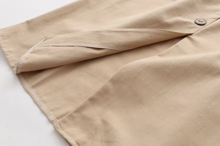 Women Casual Cotton Skirts Spring Summer Korean Style Solid Elegant High Waist Single-Breasted Bow Lace Up A-Line Midi Skir