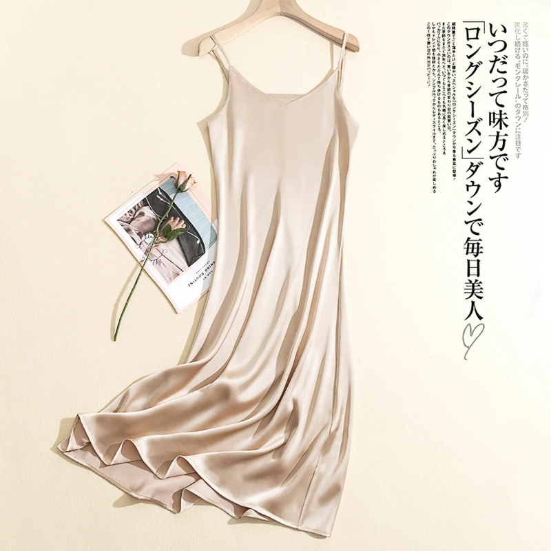 Satin Chic And Elegant Woman Dress Sexy Adjustable Strap Sleeveless Long Luxury Evening Dresses Birthday Dress Vestido De Mujer