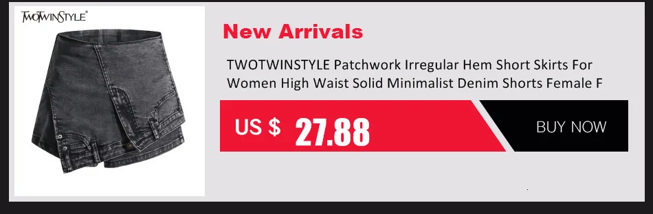 TWOTWINSTYLE Temperament Denim Jackets For Women Lapel Long Sleeve Single Breasted Loose Camouflage Jacket Female Fashion 2023