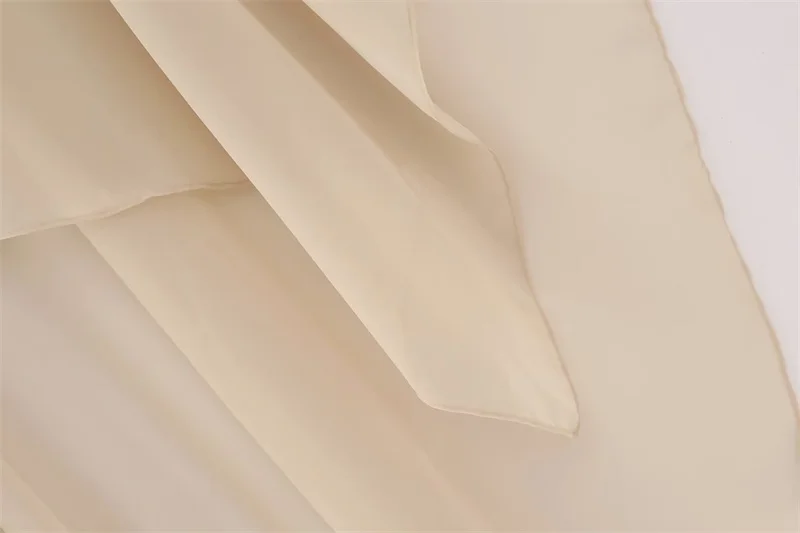 KEYANKETIAN Summer New Asymmetrical Tulle Cape Beach Wind Perspective Outfit Chic Chiffon Shawl Mid-Length Pull-Over Top