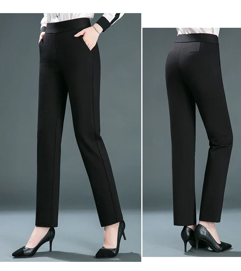 New Winter Pants For Women Thick Velvet Pants Warm Trousers Female Stretch Casual Pencil Pants Black Navy Khaki Pants Size M-6XL