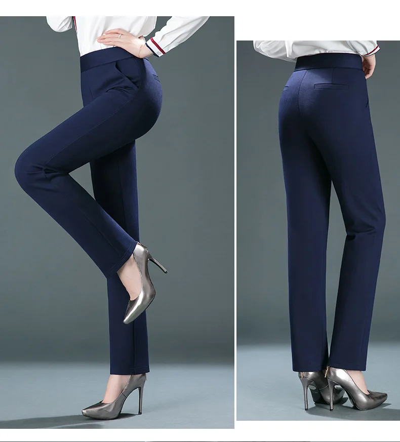 New Winter Pants For Women Thick Velvet Pants Warm Trousers Female Stretch Casual Pencil Pants Black Navy Khaki Pants Size M-6XL