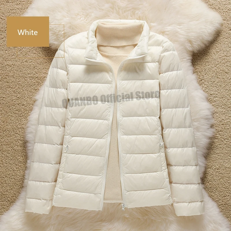Plus Size 5XL 6XL 7XL Women Ultra Lightweight Packable Autumn Winter Warm Jackets 2026 New Arrivals Female Slim Short Down Coat