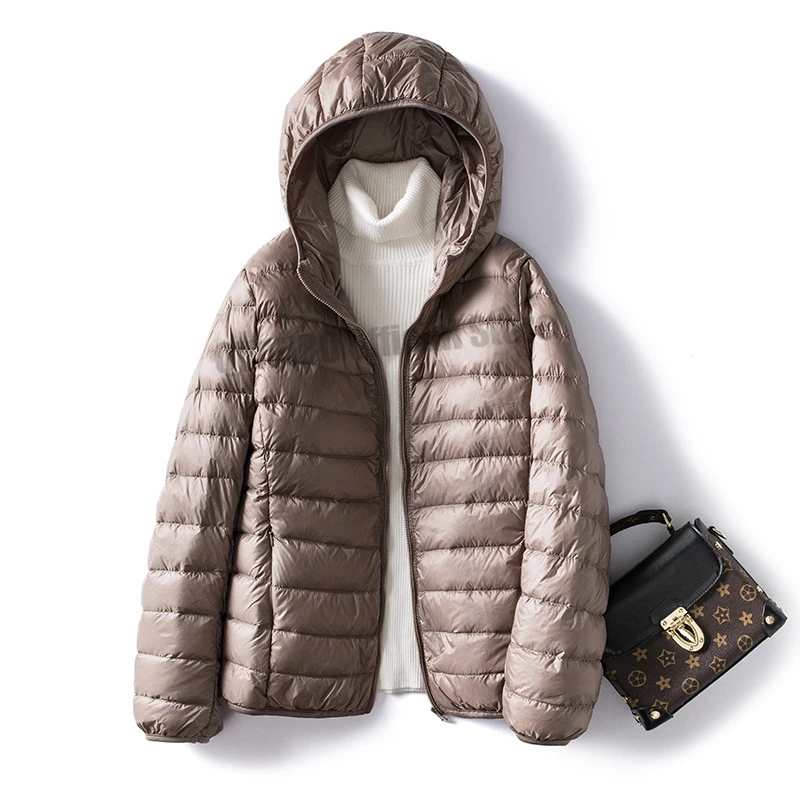 Plus Size 5XL 6XL 7XL Women Ultra Lightweight Packable Autumn Winter Warm Jackets 2026 New Arrivals Female Slim Short Down Coat