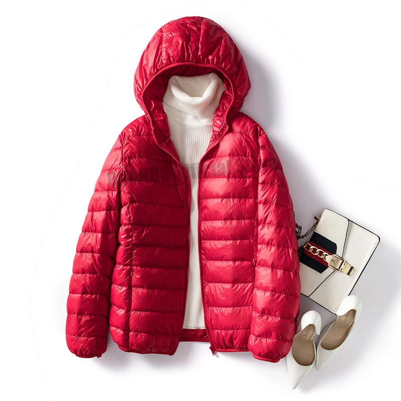 Plus Size 5XL 6XL 7XL Women Ultra Lightweight Packable Autumn Winter Warm Jackets 2026 New Arrivals Female Slim Short Down Coat