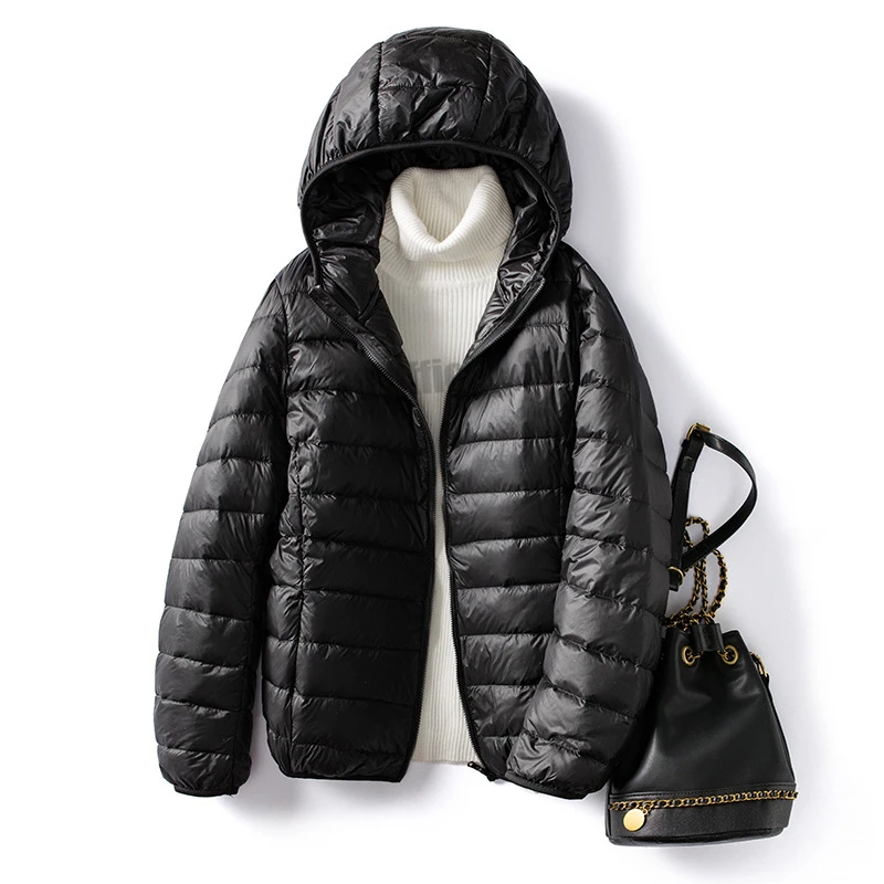 Plus Size 5XL 6XL 7XL Women Ultra Lightweight Packable Autumn Winter Warm Jackets 2026 New Arrivals Female Slim Short Down Coat