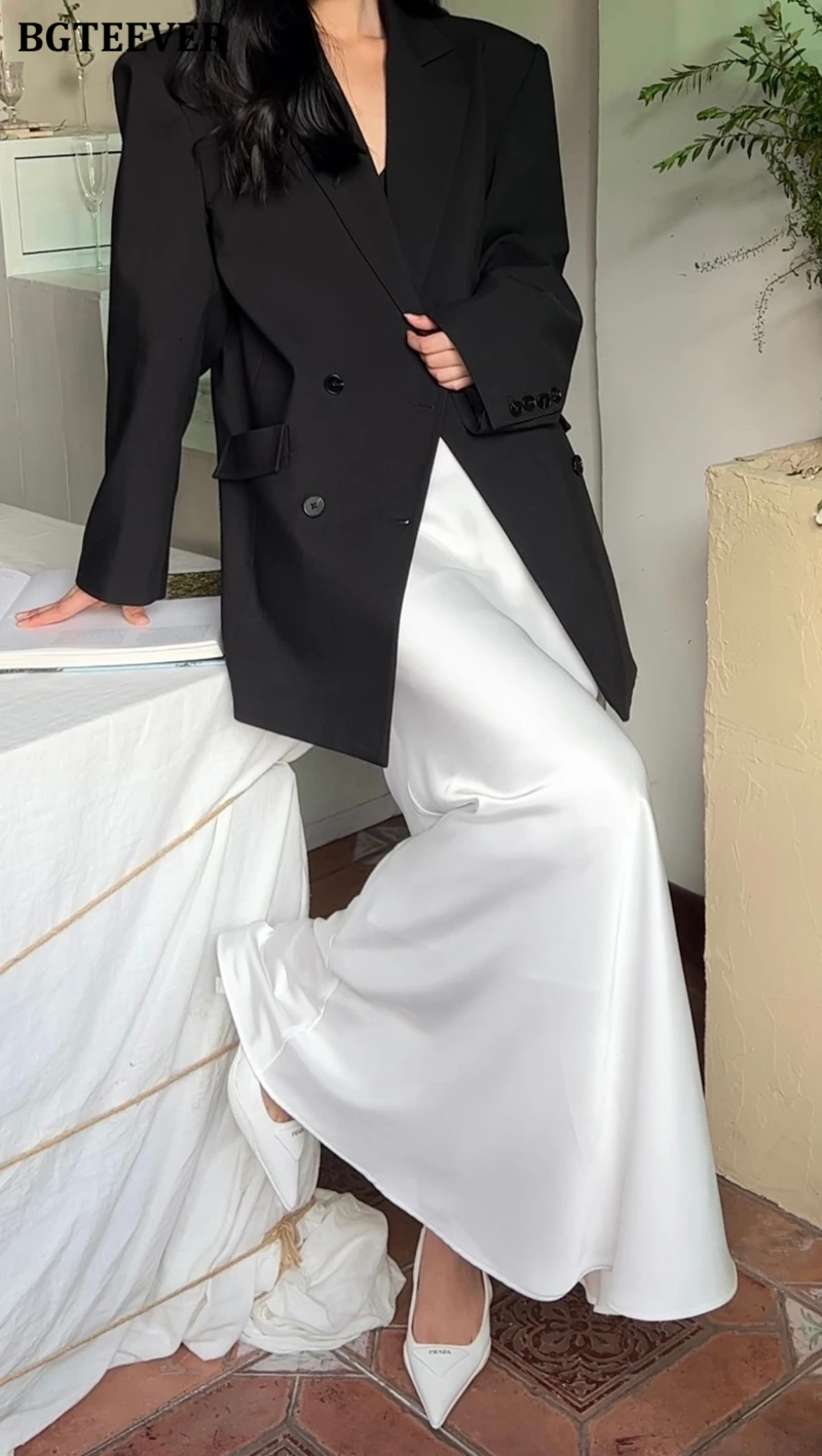 BGTEEVER Fashion High Waist Skinny Ladies Satin Skirts Spring Summer Elegant Slim Package Hip Skirts Women