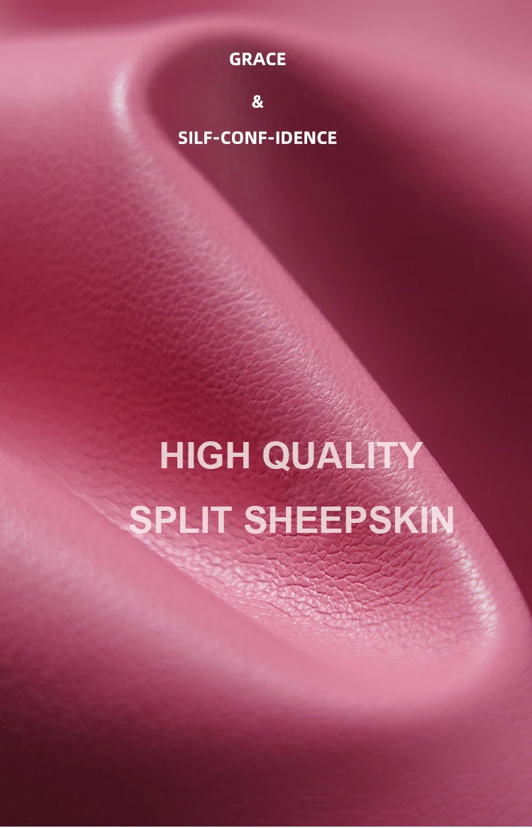 Sheepskin Skirt for Women 2025 Fashion High Waist Front Spit Wrap Skirt Chic Ladies A-line Knee-length Split Sheep Leather Skirt