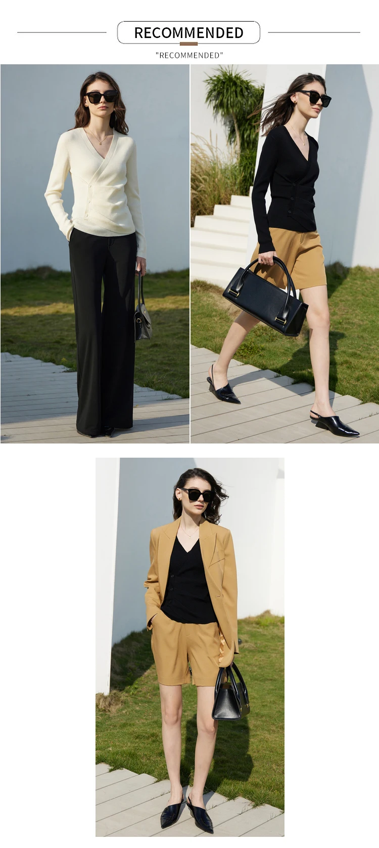 AMII Minimalism Women's Sweater 2026 Autumn New Office Lady Shirring Slim V-neck Knitted Tops Pullovers Womens Clothing 12321064
