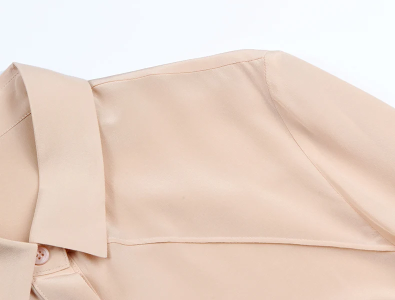 SuyaDream Women Striped Shirts 100%Pure Silk Turn Down Collar Chic Blouses 2026 Spring Summer Office Lady Top Pink Champagne