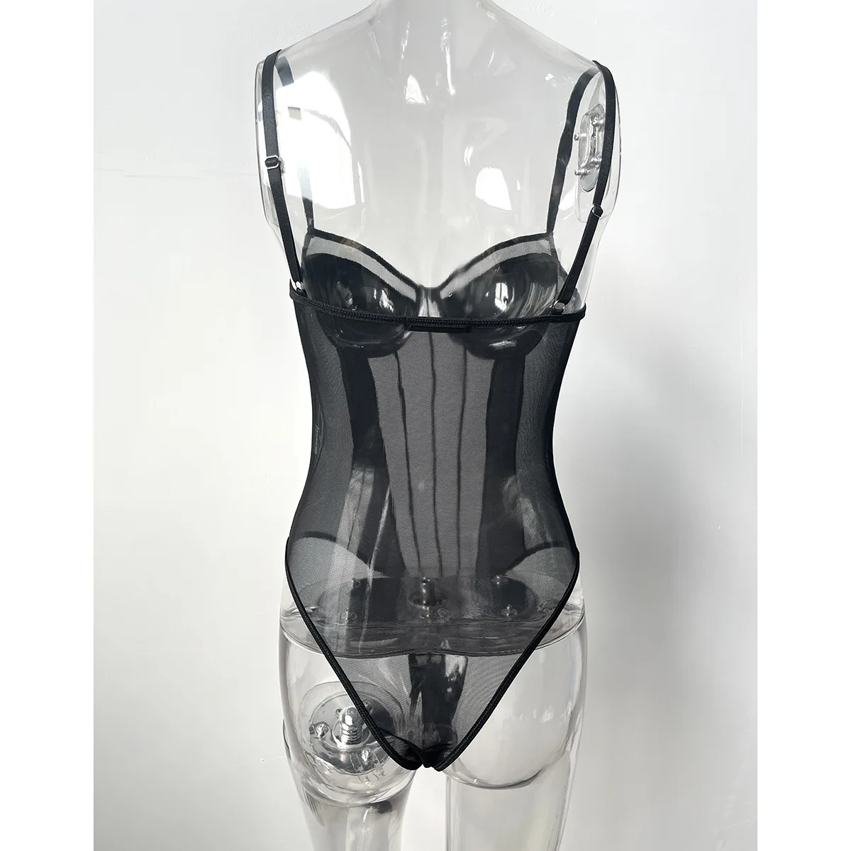 CHILLGIO Summer Spaghetti Strap Women Bodysuits Streetwear Fashion Elastic Rompers Black V Neck Club Bodycon Suspender Jumpsuits