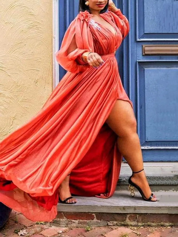 Long Party Dresses Woman for Weddings Chic and Elegant Vestidos De Novia Manga Larga Plus Size Dress Wholesale Dropshipping