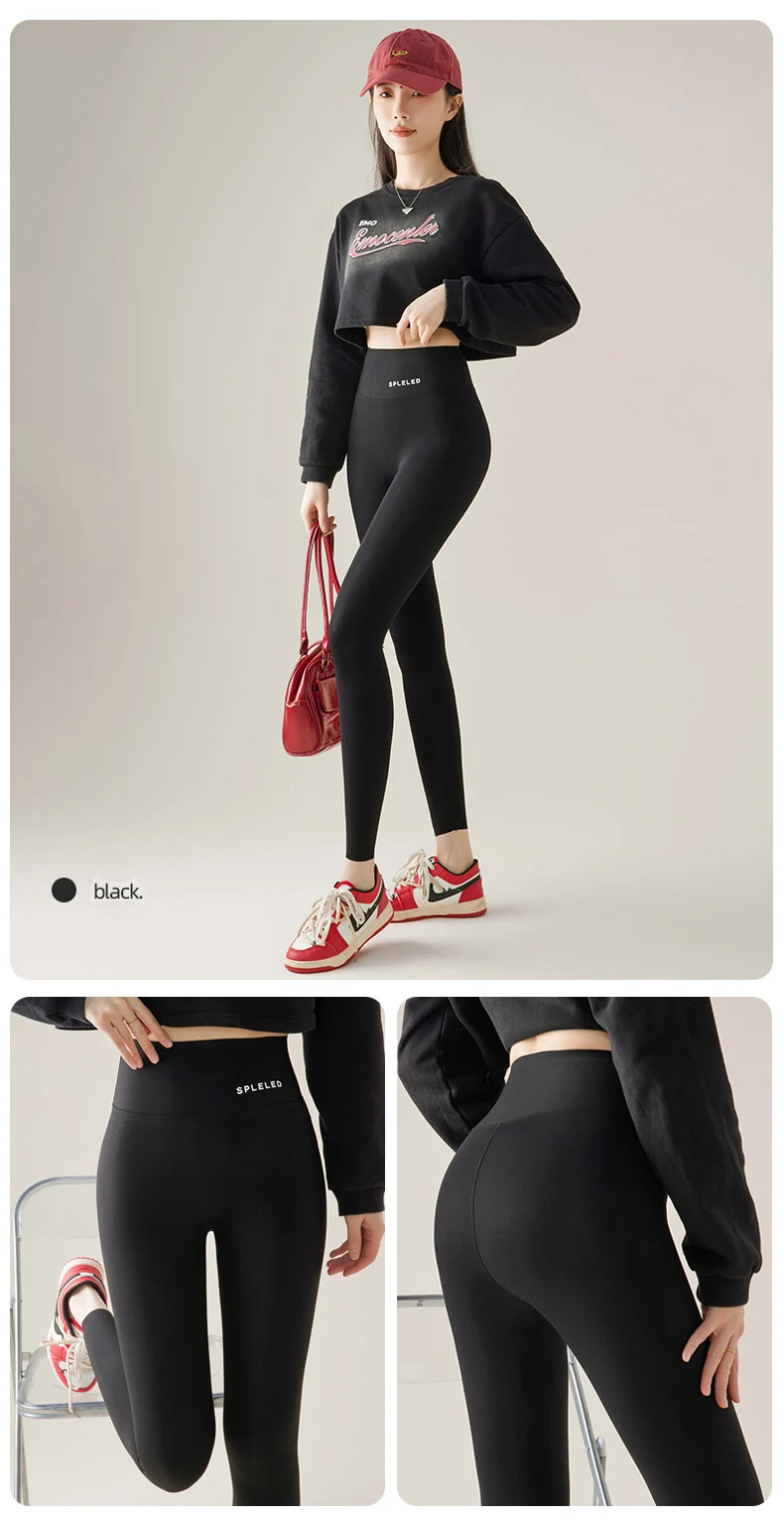 BIVIGAOS Spring Summer Thin Slim Shark Leggings Women Sexy Tight High Waist Letter Printed Sports Fitness Seamless Leggings