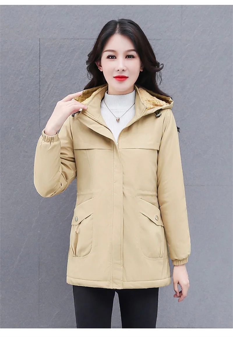 Hooded Overcoat Parka Down Cotton-Padded Women Jacket New Style 2023 Winter Explosions Fashion Warm Cotton Coat Women Clothing