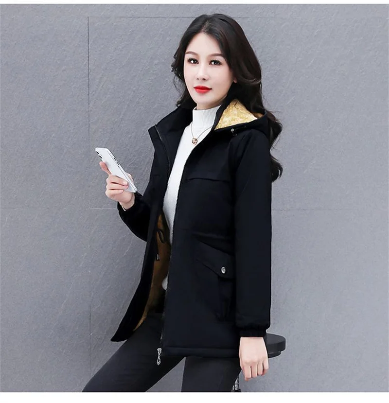 Hooded Overcoat Parka Down Cotton-Padded Women Jacket New Style 2023 Winter Explosions Fashion Warm Cotton Coat Women Clothing
