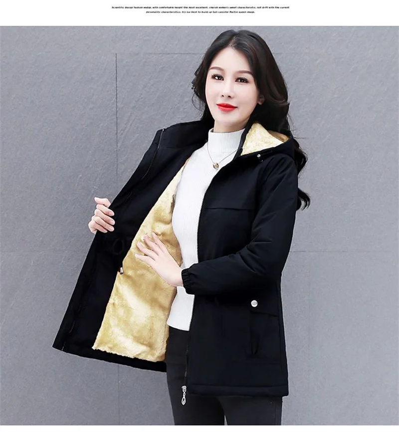 Hooded Overcoat Parka Down Cotton-Padded Women Jacket New Style 2023 Winter Explosions Fashion Warm Cotton Coat Women Clothing