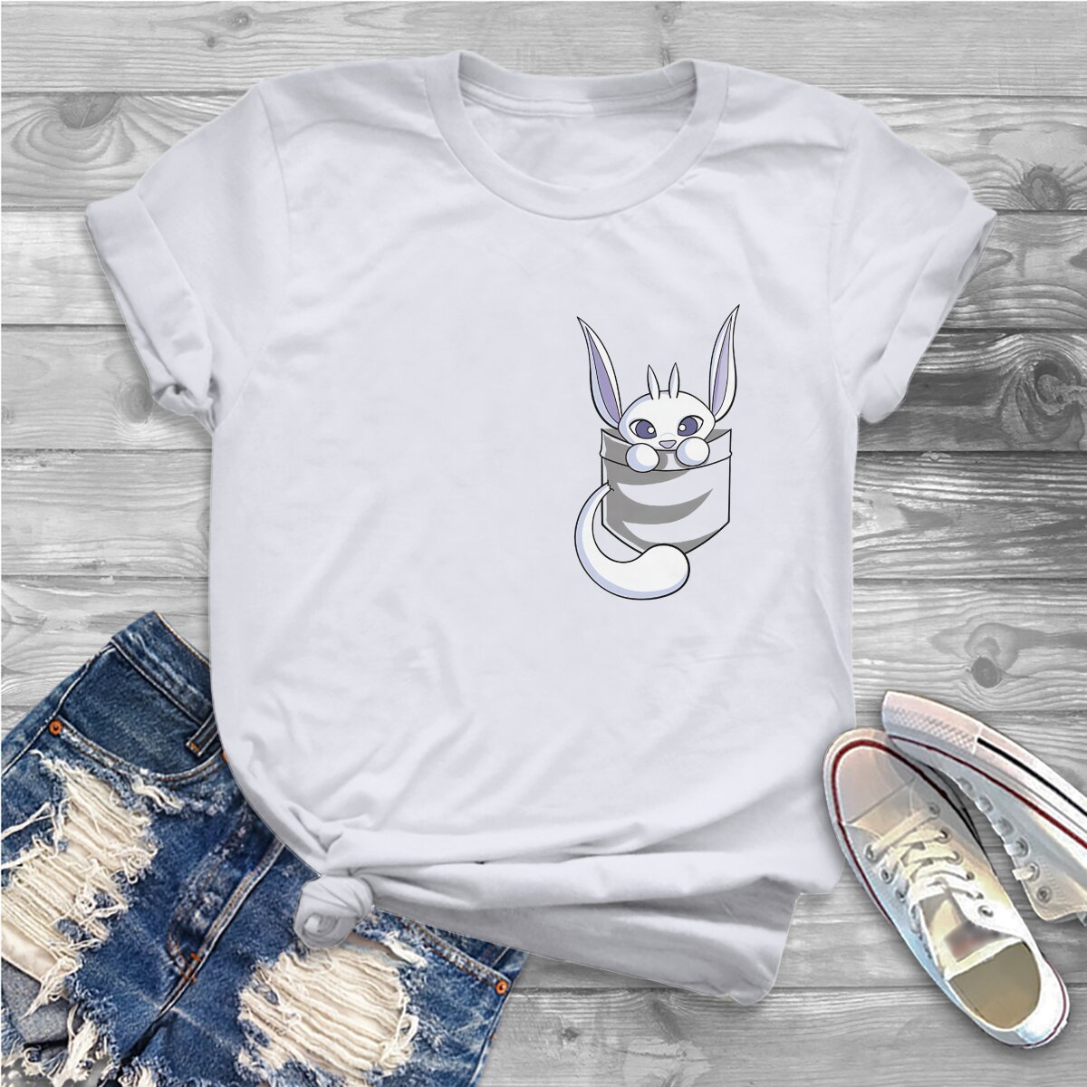 Ori Pocket Women Clothing Ori and The Blind Forest Graphic Female Tshirts Vintage Graphic Tops Tee Kawaii Girls Streetwear