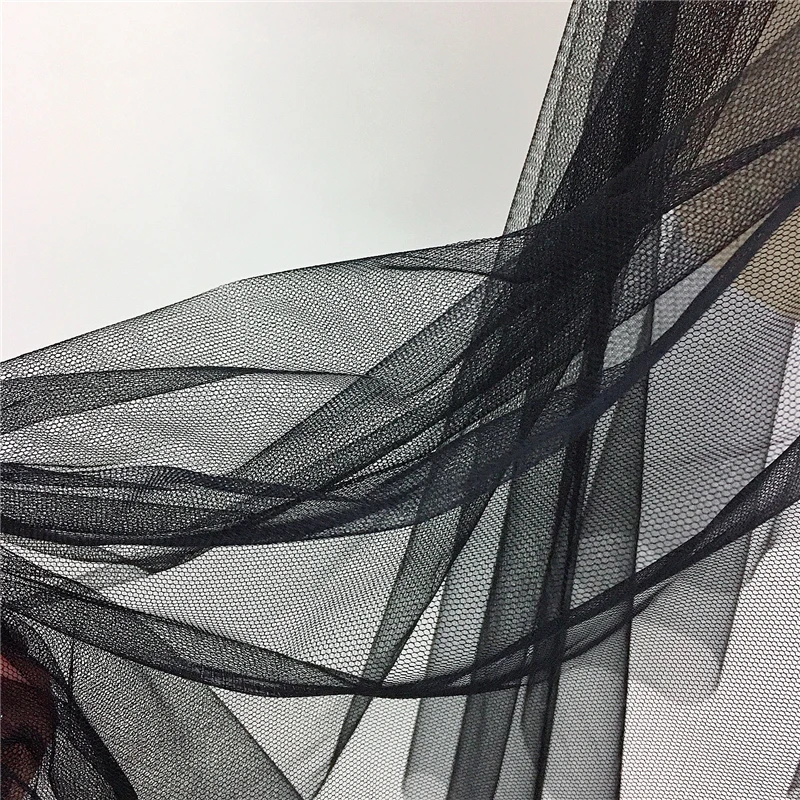 2023 Hot Fashion Petticoat Summer Sheer Layer Long Black White Tulle Lace Mesh Skirt Women Underskirt Skirt