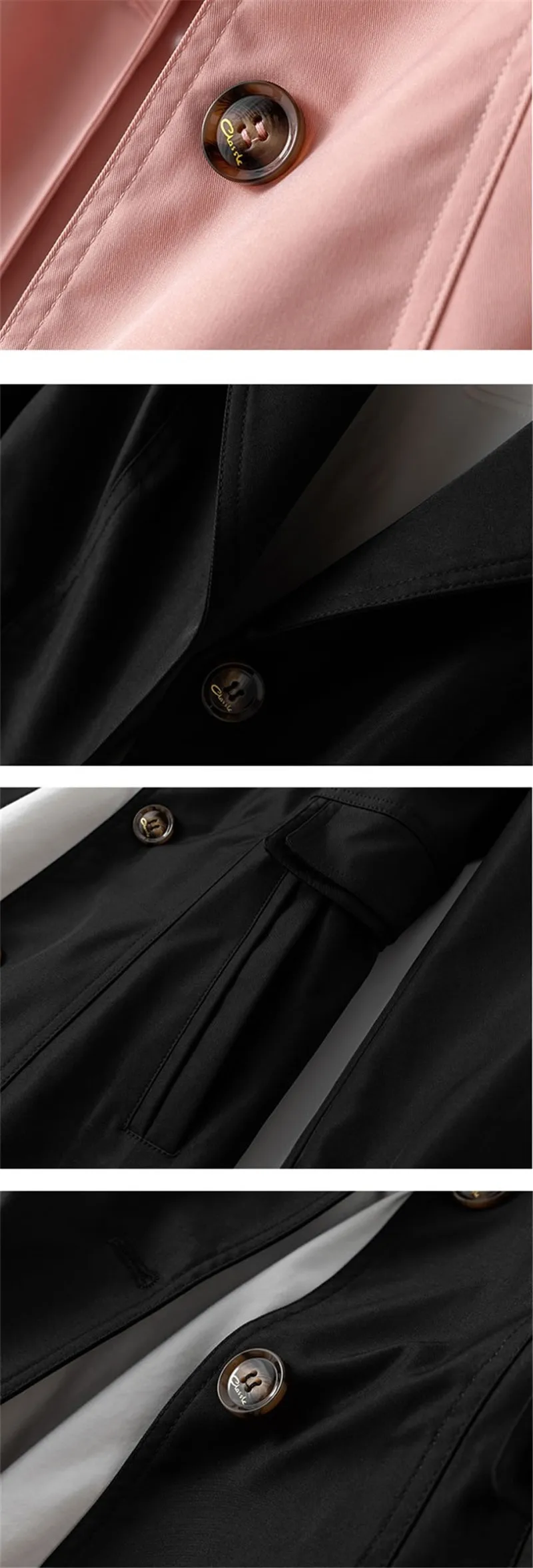 Spring Autumn Trench Coat Woman 2023 New Korean Single-breasted Mid-Long Women Trench Coat Overcoat 5XL Khaki Windbreaker Female