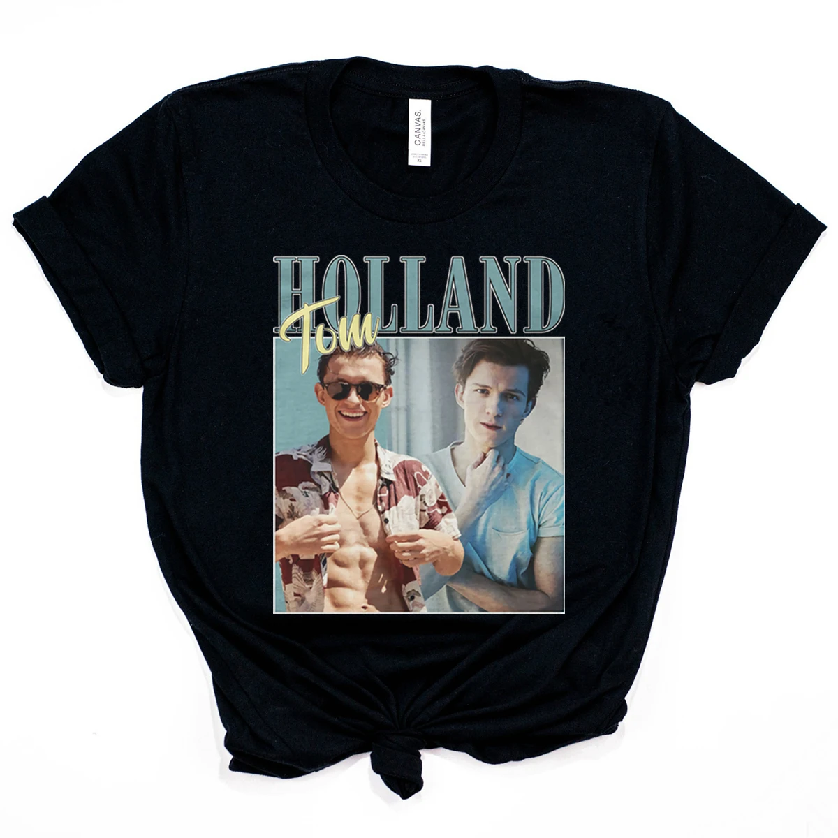 Tom Holland Retro 90's Shirt Inspiring Rap Hip Hop Tom Holland Homage Tee Vintage Tom Holland T-Shirt Kawaii Graphic Tee Tops