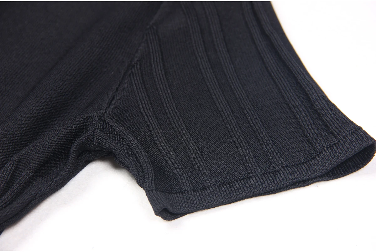 Spot 2024 European And American Spring And Autumn New Fashion High Quality Knitted Lapel Slim Slim A-line Dress Women