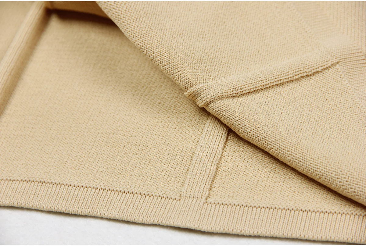 Spot 2024 European And American Spring And Autumn New Fashion High Quality Knitted Lapel Slim Slim A-line Dress Women