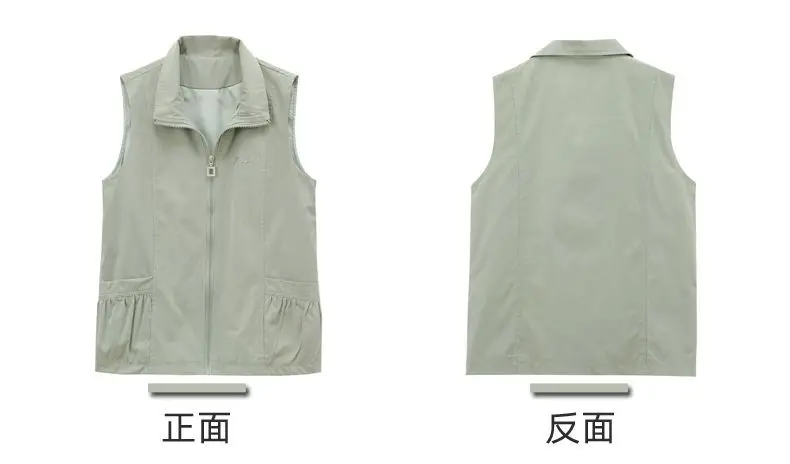 2026 Spring Autumn New Vest jacket Women's Loose Turn-down Collar Casual Sleeveless Coat Fashion Short Waistcoat Top Female