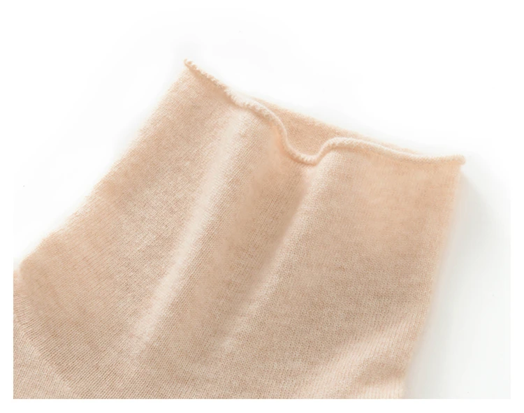 Women's Pullover Autumn/Winter 100% Cashmere Sweater Casual Knitted Sweater High Collar Loose Tops Basic Pile Collar Blouse