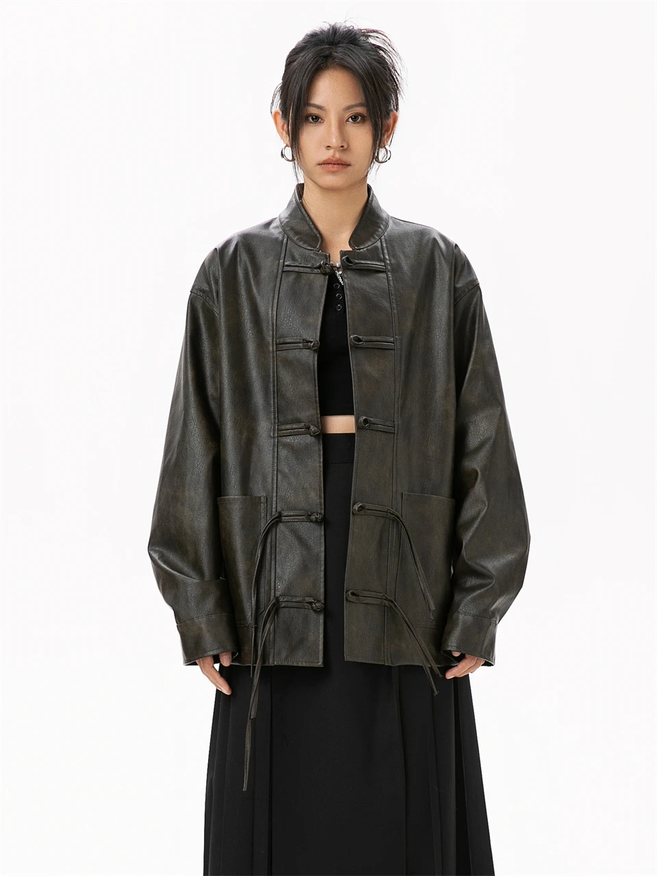Women's Real Leather Jacket Sheepskin Coats 2024 Women New in Outerwears Chinese Style Authentic Genuine Leather Jacket Women