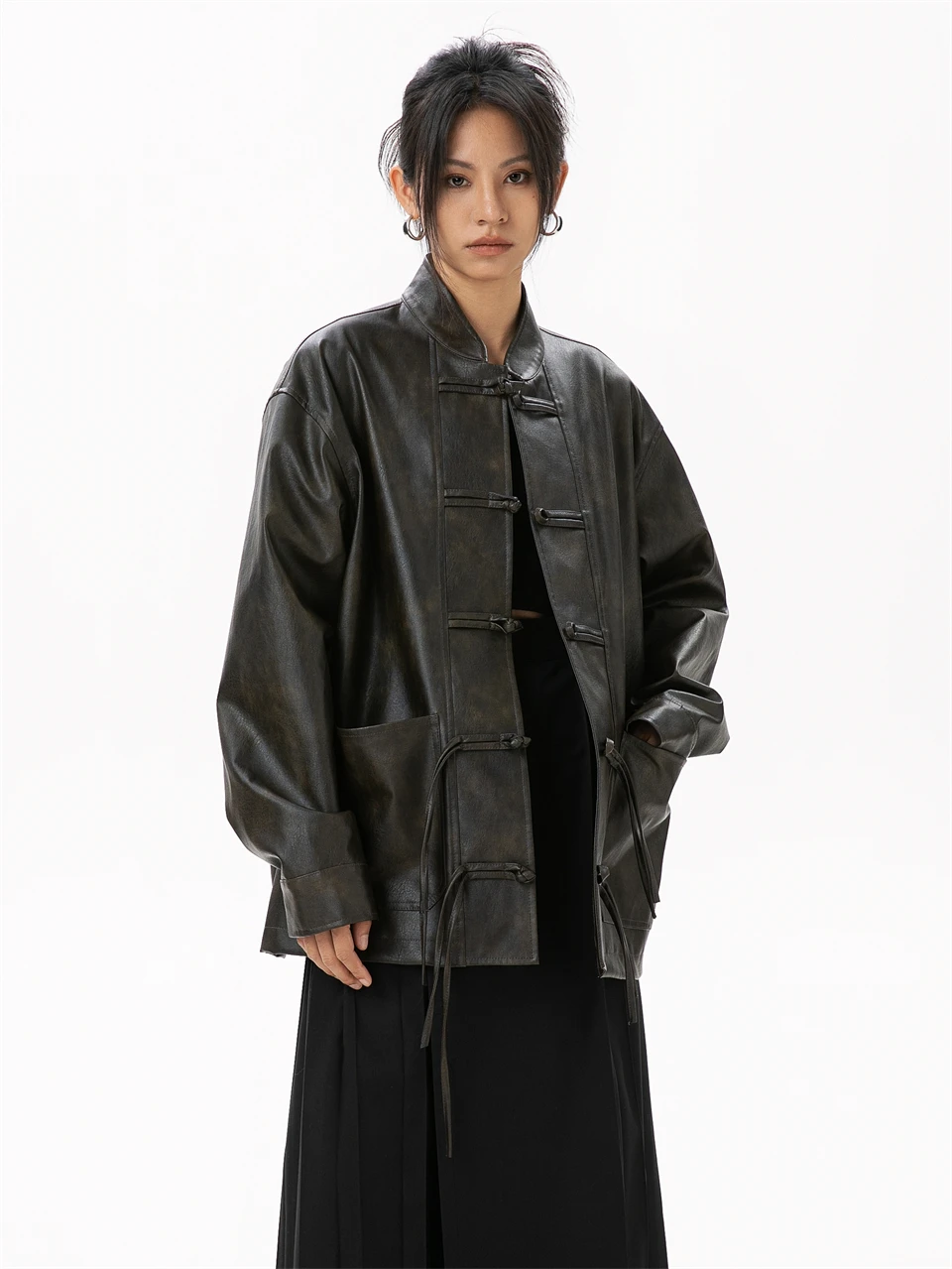 Women's Real Leather Jacket Sheepskin Coats 2024 Women New in Outerwears Chinese Style Authentic Genuine Leather Jacket Women