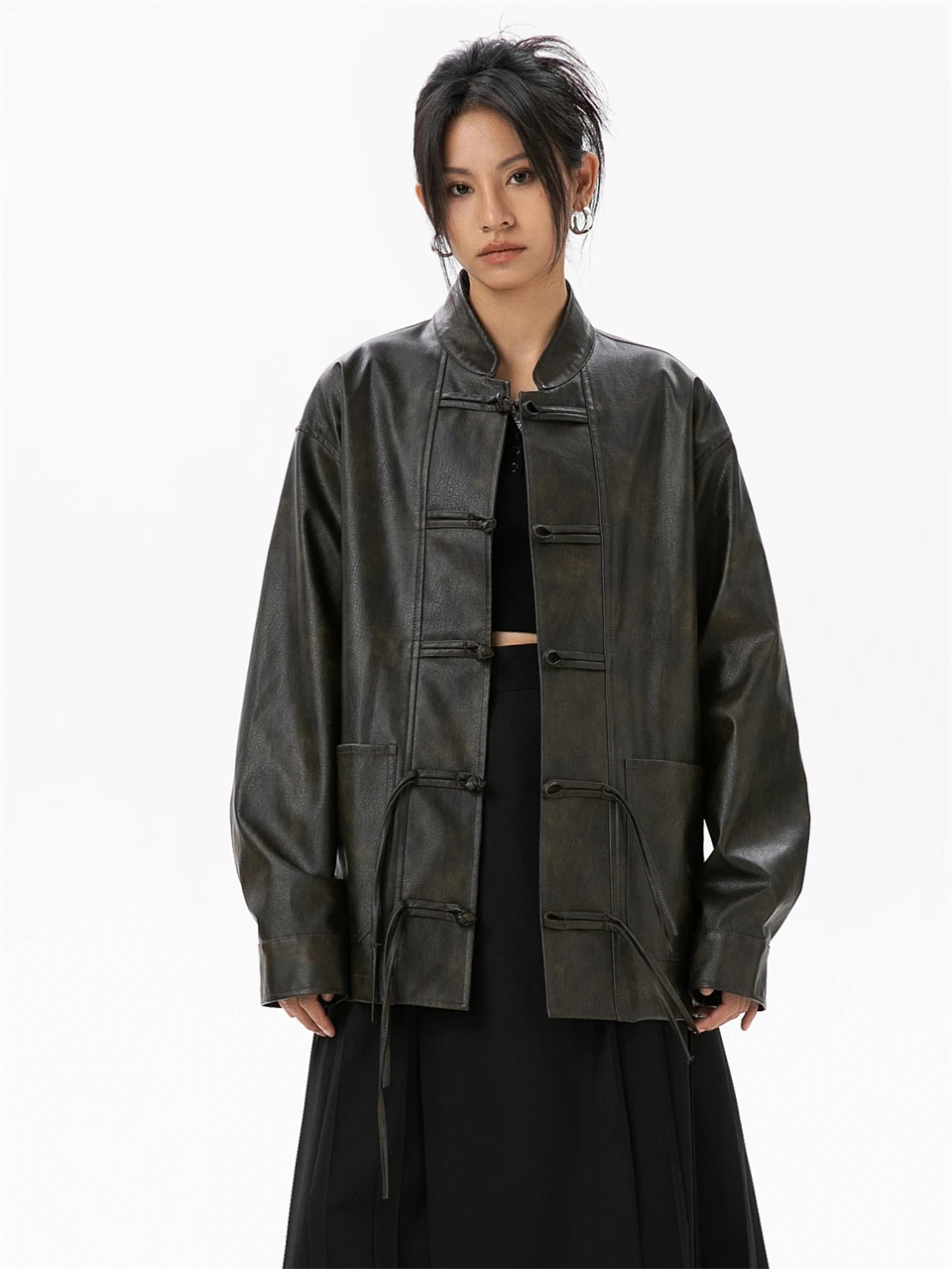 Women's Real Leather Jacket Sheepskin Coats 2024 Women New in Outerwears Chinese Style Authentic Genuine Leather Jacket Women
