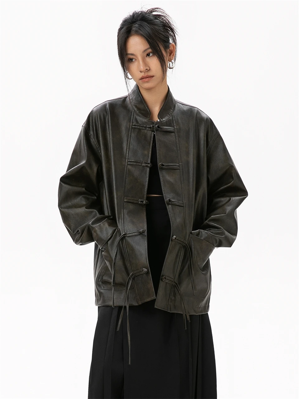 Women's Real Leather Jacket Sheepskin Coats 2024 Women New in Outerwears Chinese Style Authentic Genuine Leather Jacket Women