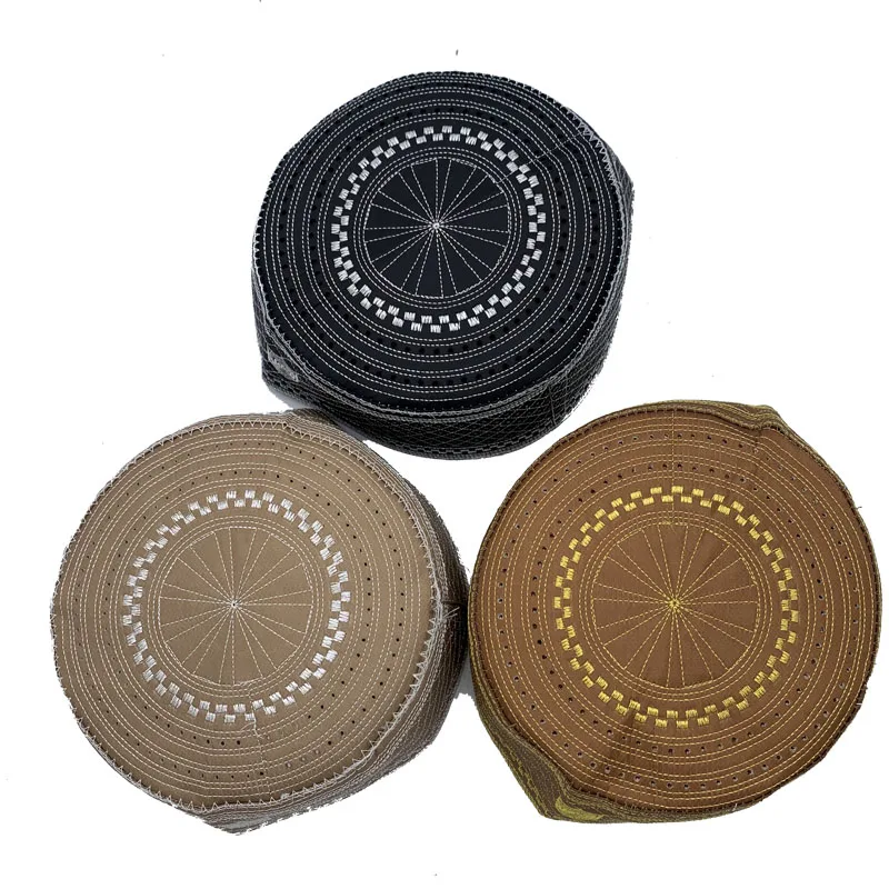 Muslim Men Embroidery Cotton Prayer Hats Men's Skull& Beanies Cap Islamic Ramadan Headwear Jewish Kippah Homme Hat Arab Male Cap
