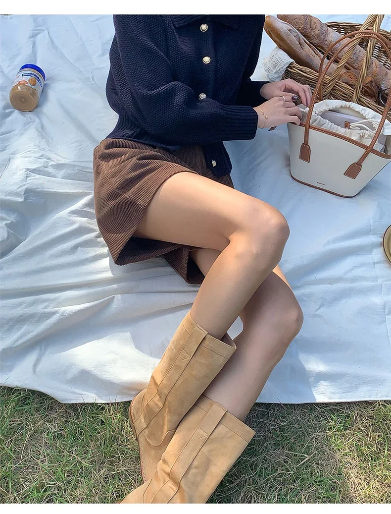 97% Cotton Corduroy High Waisted Shorts Soft Chic Elegant Womens Shorts All Match Sweatshorts Femme