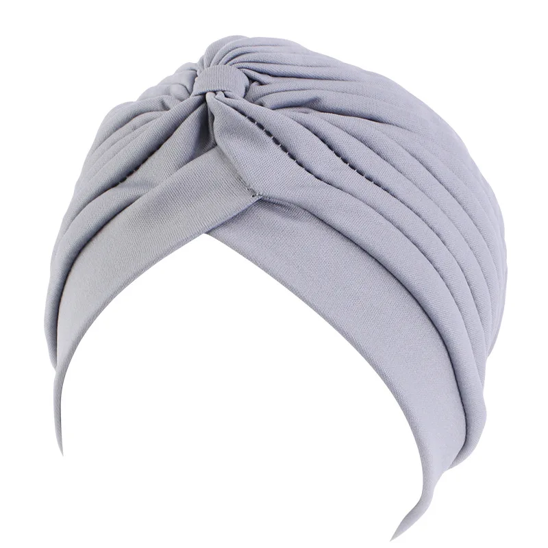 Women Stretchy Turban Cap Muslim Hijabs Hat Female Inner Hijab Solid Arab Indian Cap Wrap Head Scarf Hat Hair Loss Accessories