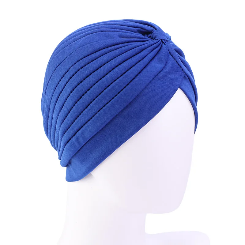 Women Stretchy Turban Cap Muslim Hijabs Hat Female Inner Hijab Solid Arab Indian Cap Wrap Head Scarf Hat Hair Loss Accessories