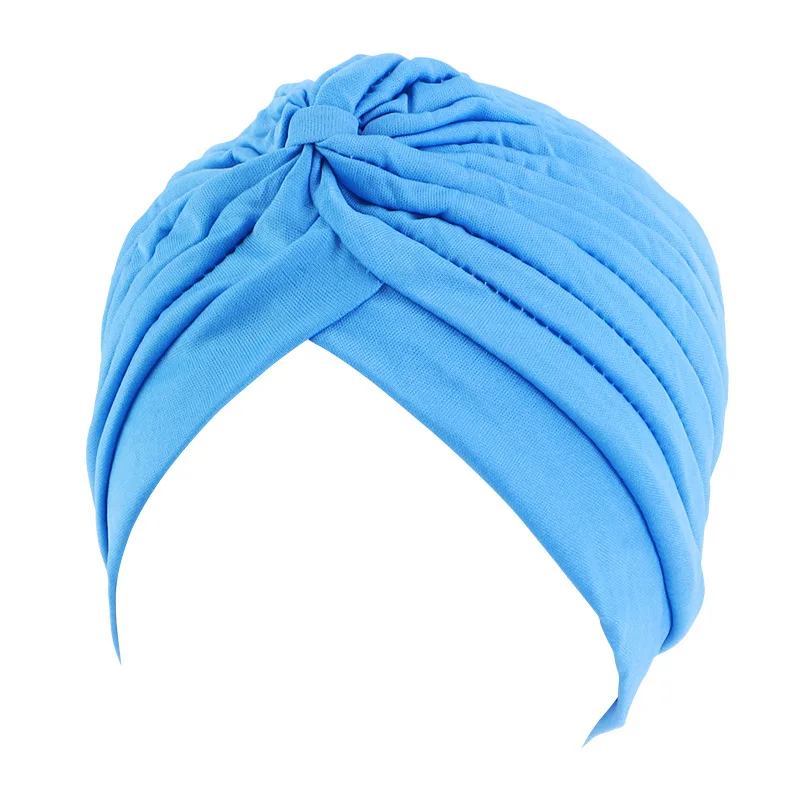 Women Stretchy Turban Cap Muslim Hijabs Hat Female Inner Hijab Solid Arab Indian Cap Wrap Head Scarf Hat Hair Loss Accessories