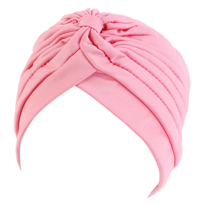 Women Stretchy Turban Cap Muslim Hijabs Hat Female Inner Hijab Solid Arab Indian Cap Wrap Head Scarf Hat Hair Loss Accessories