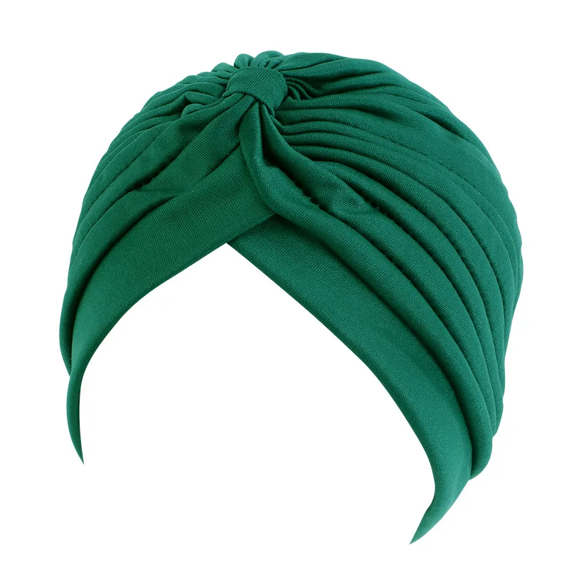 Women Stretchy Turban Cap Muslim Hijabs Hat Female Inner Hijab Solid Arab Indian Cap Wrap Head Scarf Hat Hair Loss Accessories