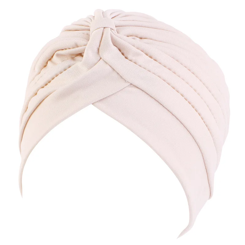 Women Stretchy Turban Cap Muslim Hijabs Hat Female Inner Hijab Solid Arab Indian Cap Wrap Head Scarf Hat Hair Loss Accessories