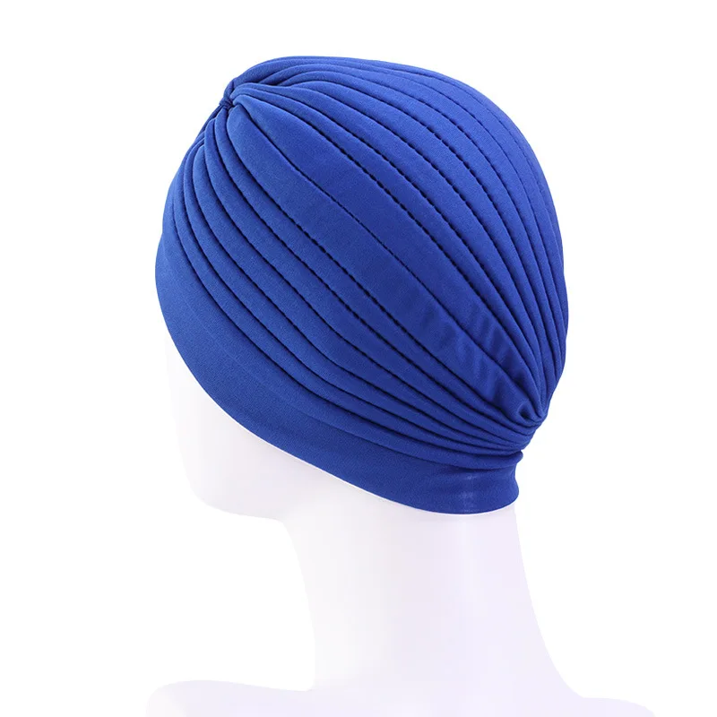 Women Stretchy Turban Cap Muslim Hijabs Hat Female Inner Hijab Solid Arab Indian Cap Wrap Head Scarf Hat Hair Loss Accessories